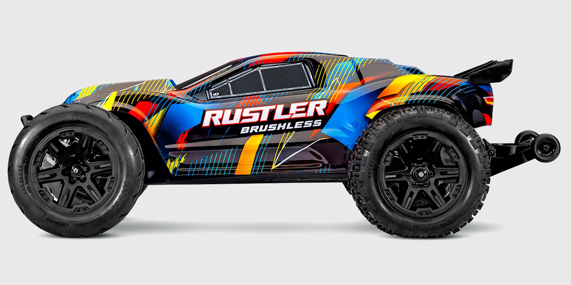 Traxxas Rustler 2WD Brushless VX3 set fra siden