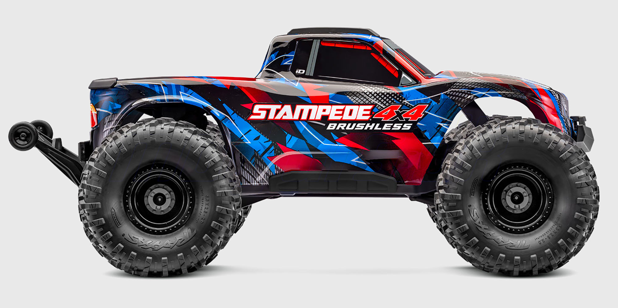 Traxxas Stampede 4x4 Brushless VX3 monster truck set fra siden