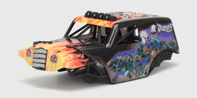 Sort Hurricane XL MT Body karosseri i plast til fjernstyret monstertruck vist på hvid baggrund.