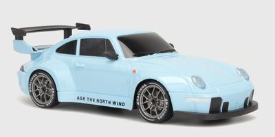 Pink BTD Drifter fjernstyret driftbil i skala 1:24 med detaljeret karrosseri set forfra.