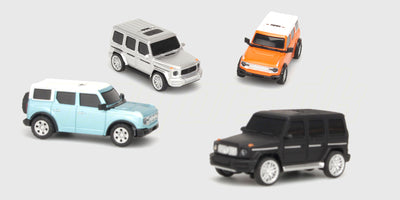 Topvinkel af Mini FPV Car med afmonteret kamera