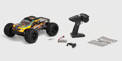 HBX Tornado Brushless fjernstyret bil med kraftig motor og store dæk til kørsel i svært terræn.