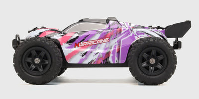 Hurricane Pink set fra siden på hvid baggrund 