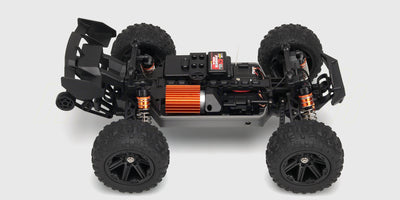 Vandbeskyttet elektronik i en Hurricane XL fjernstyret bil beskytter mod fugt og vandsprøjt.