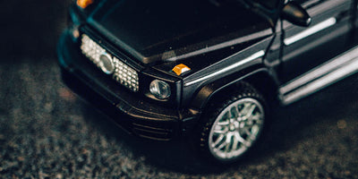 Nærbillede af Mini FPV Car med indbygget lys