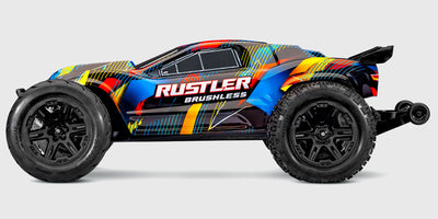 Traxxas Rustler 2WD Brushless VX3 set fra siden